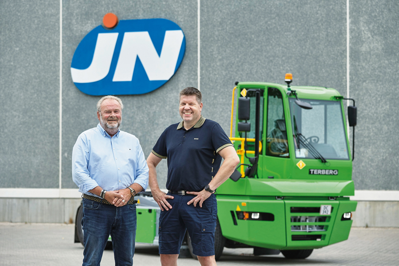 Temperature controlled food transporter in Denmark goes green with Terberg electric terminal tractor