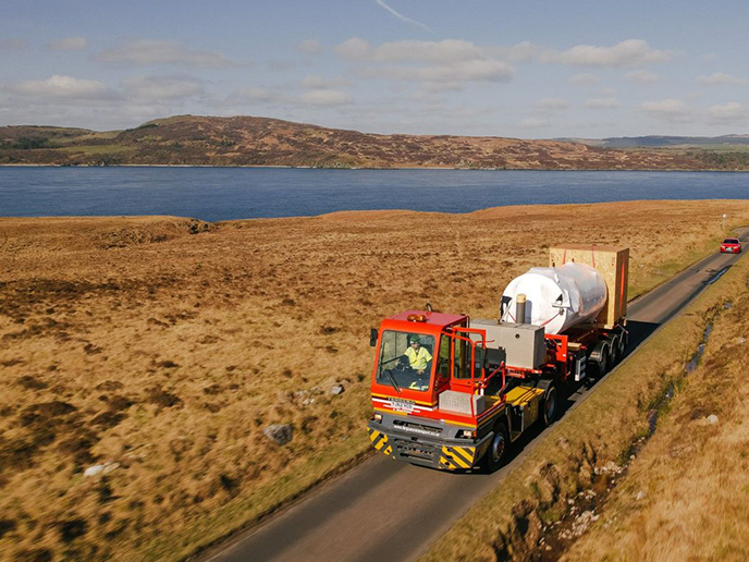Terberg's Journey Through the Isle of Jura: Installing the Jura Distillery's Biomass Plant